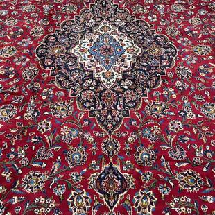 WOVENTALES天织中东进口手工羊毛波斯龙凤民族Kashan地毯535x410