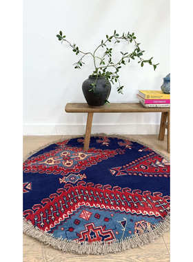 WOVENTALES天织中东进口手工羊毛波斯Wiss地毯116x116