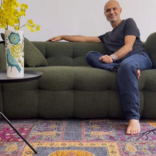 WOVENTALES天织中东进口手工羊毛加丝Ziegler地毯客厅366x271