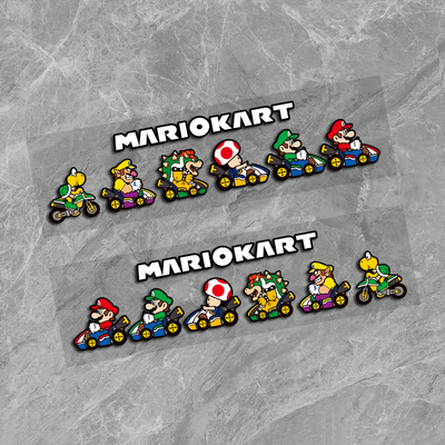 超级玛丽马里奥游戏车贴