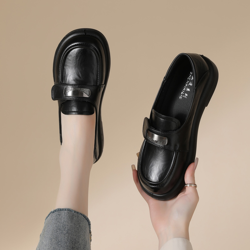 真皮女鞋不累脚小单鞋平底