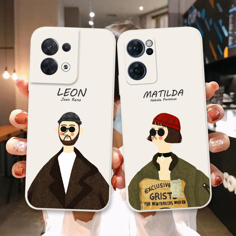 这个杀手不太冷适用OPPOreno手机壳reno8 7 6 5 4 3 r17 r15 8pro男女情侣款潮硅胶全包防摔直边软壳a96 a93