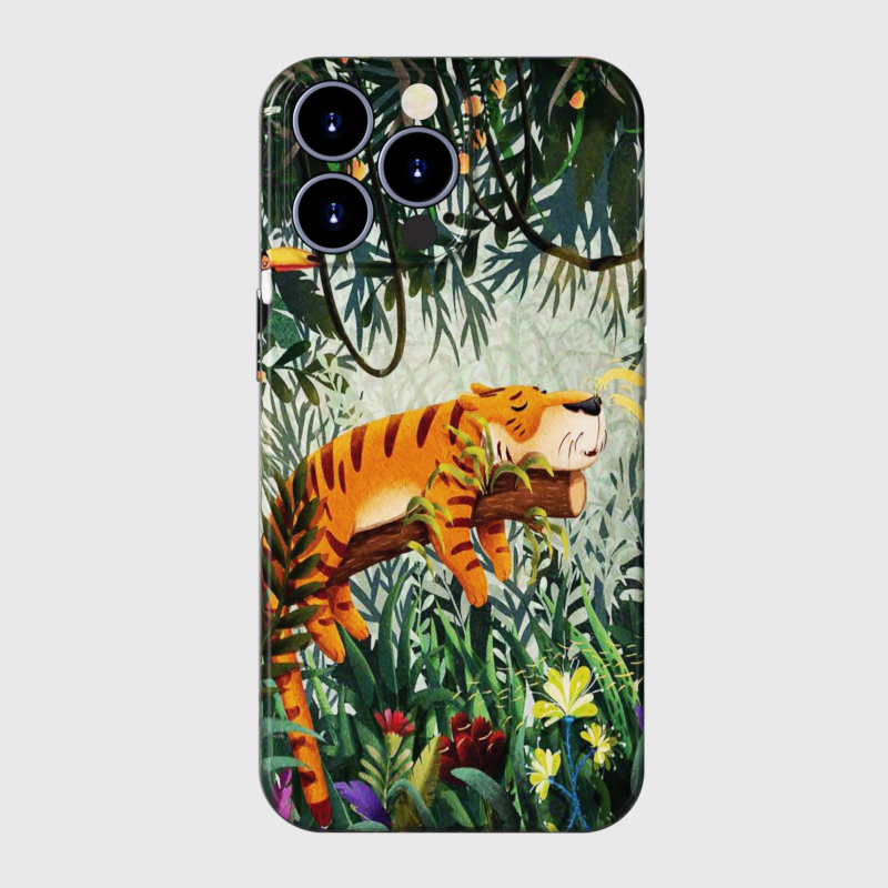 老虎的美梦手机壳创意全包图案