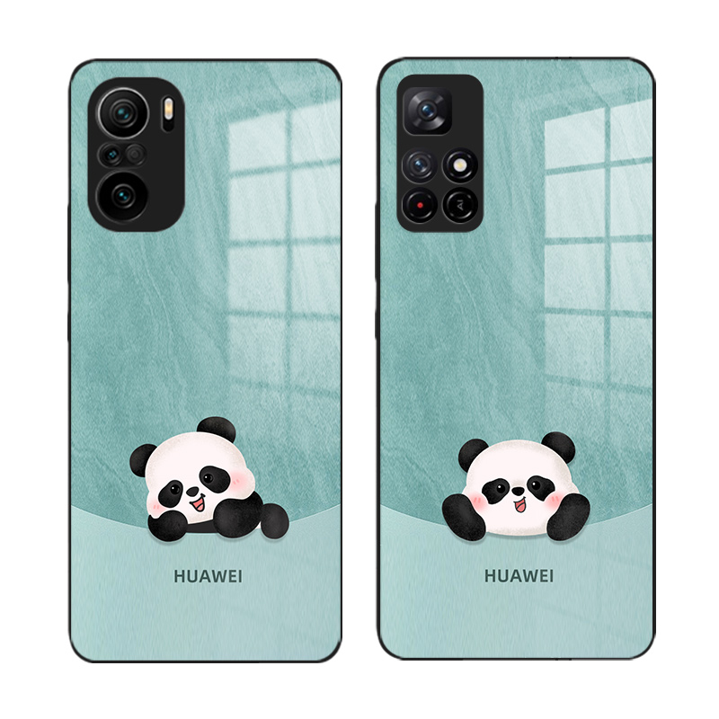 华为雅川青可爱熊猫手机壳