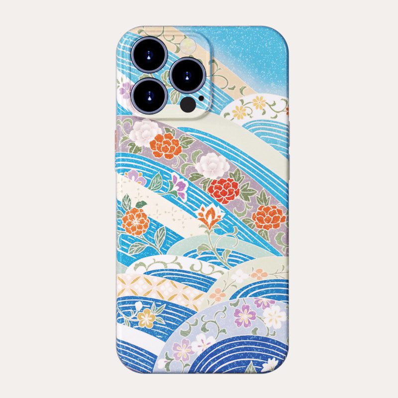 和风海浪华为mate80 70创意个性60 p60 50 40 30创意个性复古风20适用nova12手机壳pro+文艺女士全包软保护壳