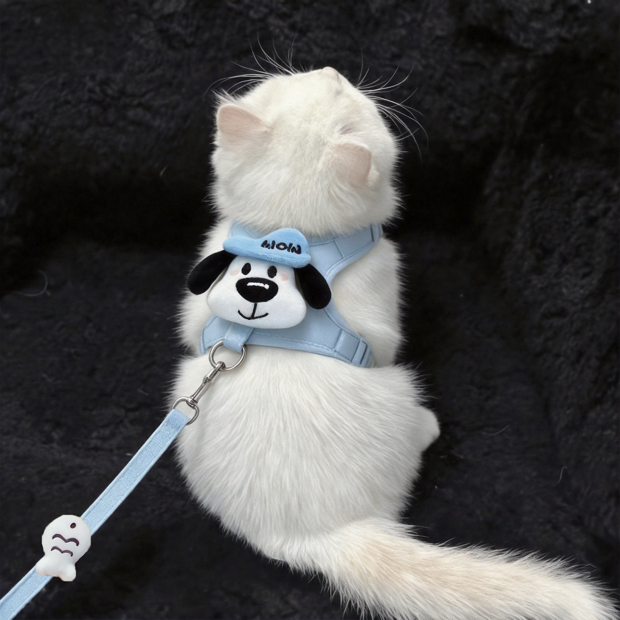 猫咪胸背可调节背心式牵引绳防勒