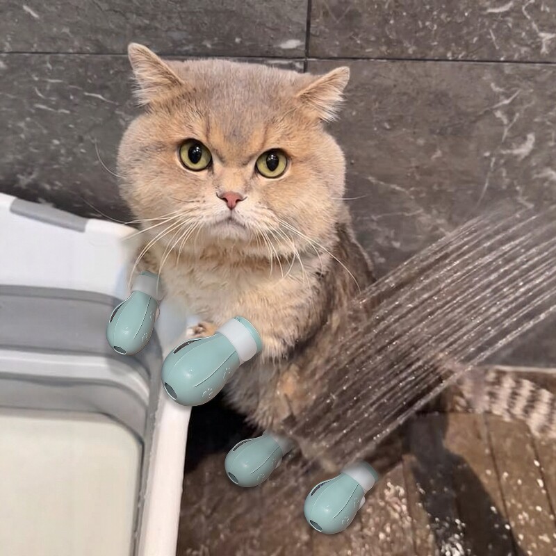 猫爪套防抓伤小猫洗澡神器指甲套猫咪防抓神器剪指甲保护套猫脚套