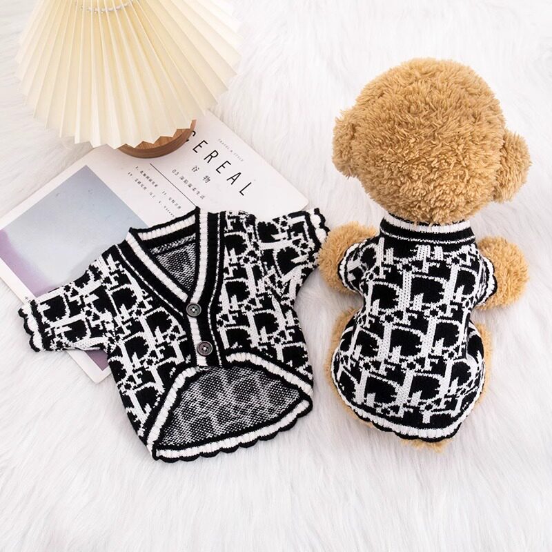小狗狗开衫毛衣2023新款泰迪博美比熊雪纳瑞小型犬猫宠物秋冬衣服
