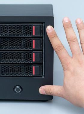 铠晶T402P  4盘J4125 NAS家庭影音服务器 四网口2.5G软路由下载机