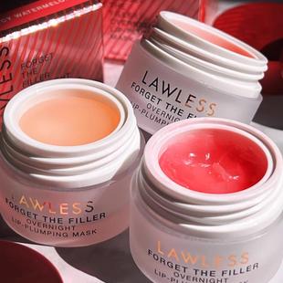Filler有色滋润唇霜抚平唇纹保湿 lawless唇膜夜间修复Forget The