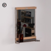 制吉家居 木材金属化妆镜颜值 爆款 眼蝶梳妆镜