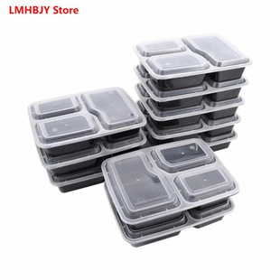Plastic Reusable Bento Box Meal Storage Food Prep Lunch Box