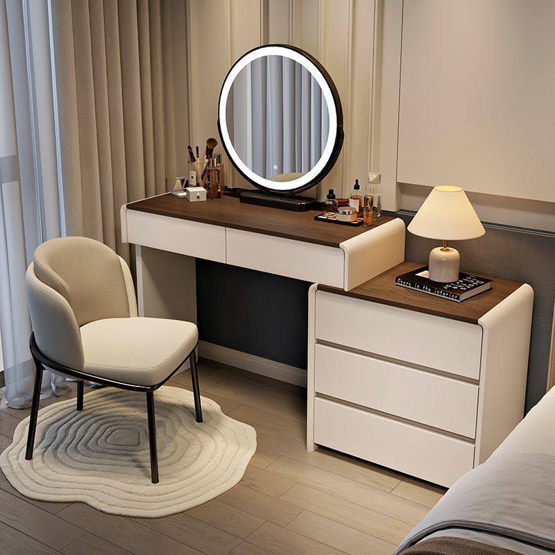 北欧风现代简约小户型Flsl梳妆台卧室小型轻奢实木化妆桌子收纳柜,电子元器件市场,电线扎带/束线带,淘宝优惠券,粉丝福利购,淘宝优惠卷
