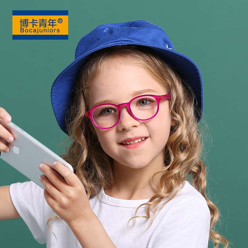 2025年新款儿童TR90防蓝光眼镜 宝宝硅胶眼镜框电脑护目镜F2004