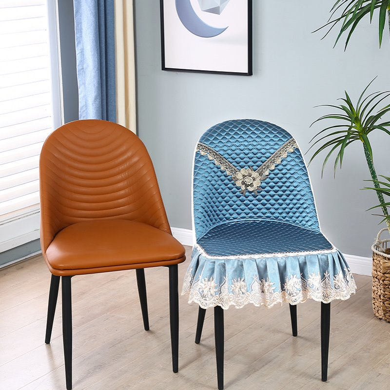 毛毛虫椅子套罩圆弧形餐桌椅套凳子保护套新款防滑靠背一体座椅套