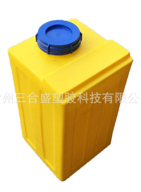 供应80Ll计量搅拌桶120L溶解加药箱 白色方形药剂塑料桶