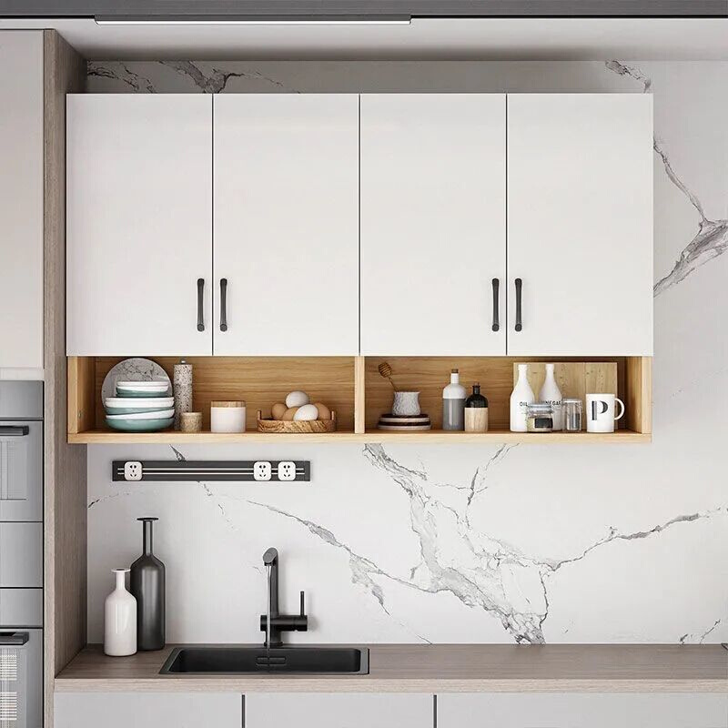 实木厨房吊柜橱柜卫生间防水吊柜收纳柜墙上置物柜壁柜阳台柜顶柜