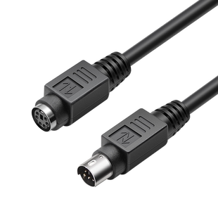 圆孔键盘鼠标延长线 ps2公对母圆口加长线公对公线鼠标键盘延长线