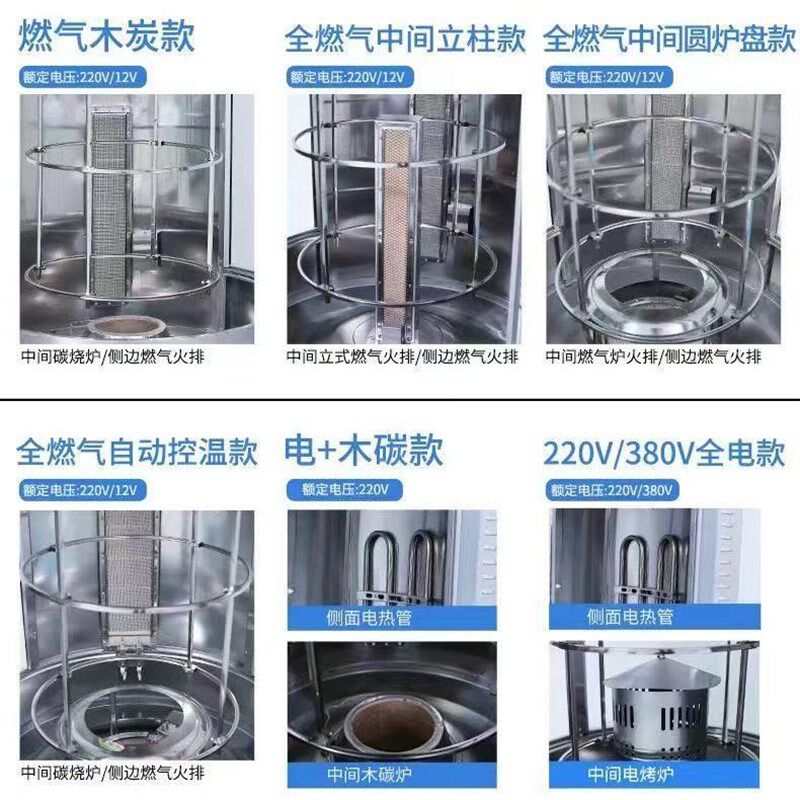 商用燃气烤鸭炉电烤鸭q炉木炭无刺烤鱼炉脆皮五花肉烤炉全自动烤
