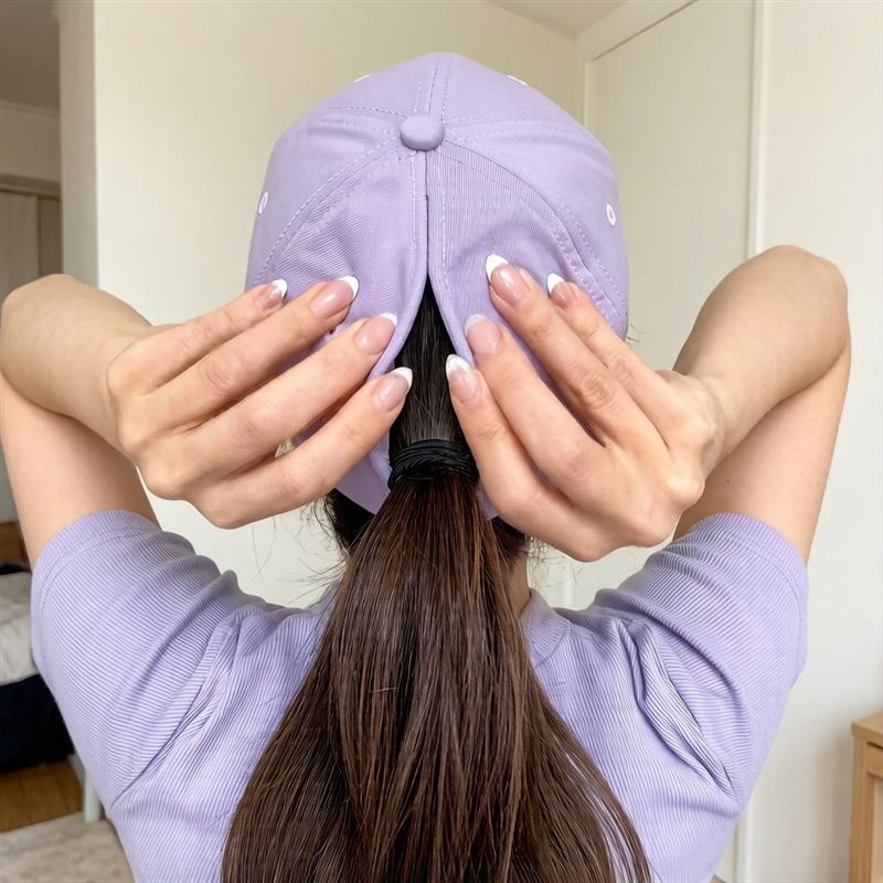 多巴胺帽子可扎马尾磁吸扣夏季户外防晒帽速干遮阳帽女生棒厂家