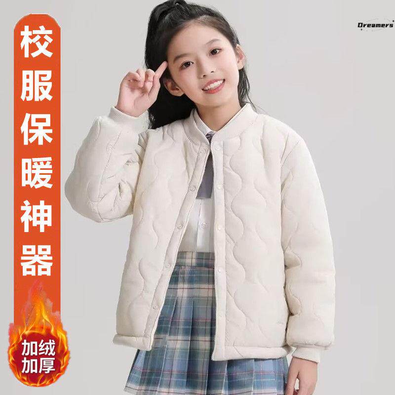 女童内胆棉服校服神器儿童小学生冬季内搭保暖棉衣大童初中生厂家