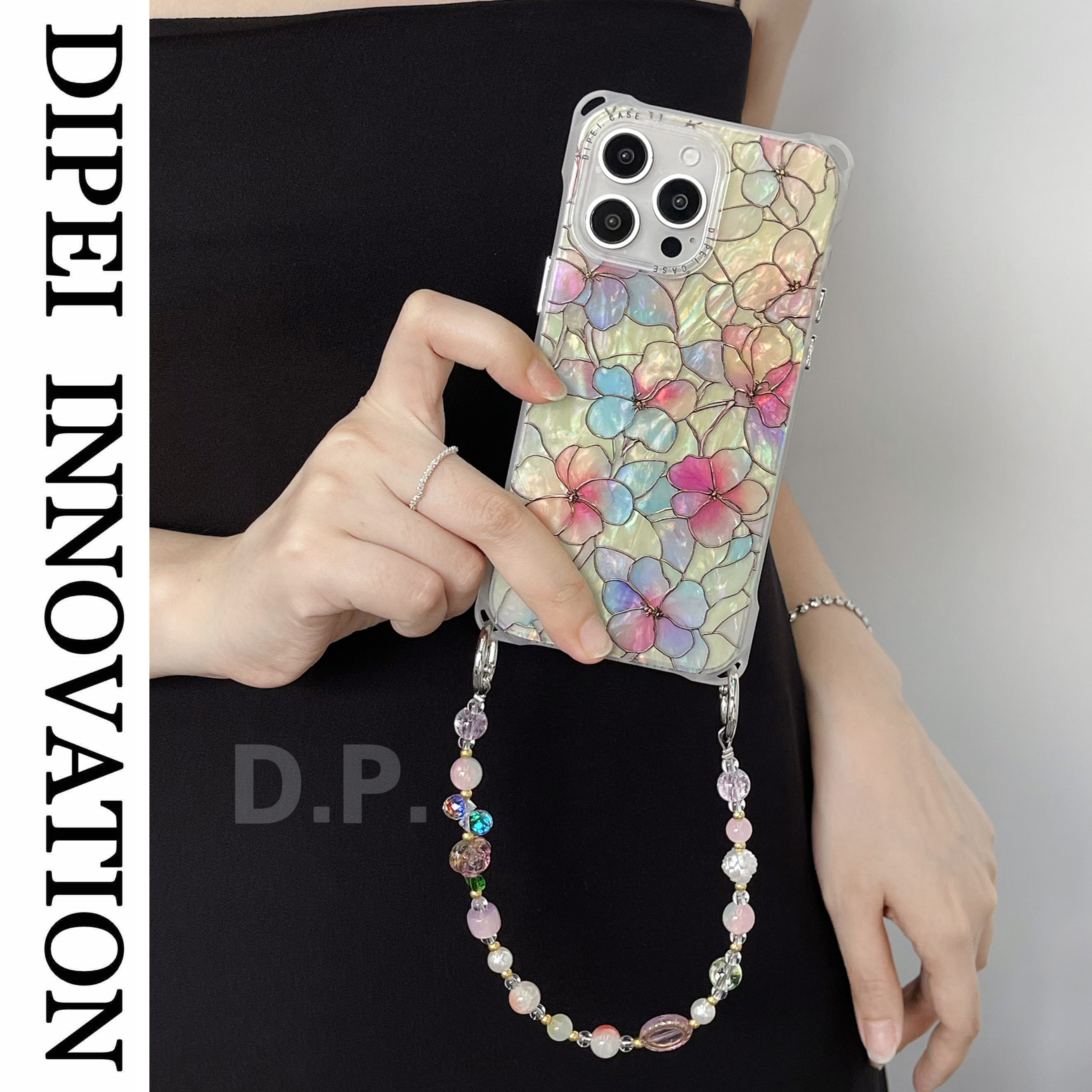 日韩雕花挂绳手机壳17promax