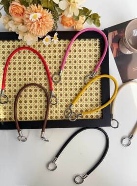 迪配新款日韩皮质手机壳挂绳防摔适用手机包包挂件防丢手拎手腕可斜挎长短绳小众