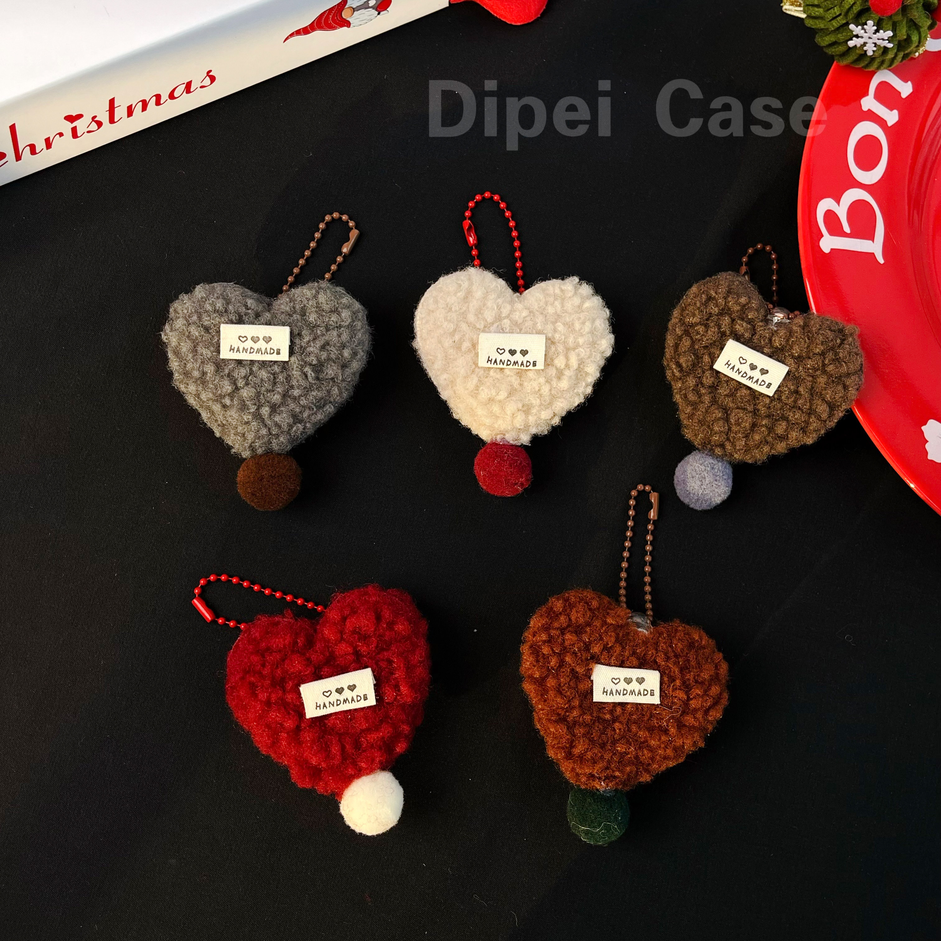 秋冬新款毛绒爱心珠链气囊手机支架可伸缩粘贴式简约质感百搭绒心通用,3C数码配件,手机支架/手机座,淘宝优惠券,粉丝福利购,淘宝优惠卷