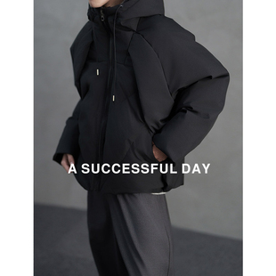 新款 2025冬季 保暖连帽锁温上衣外套 90白鸭绒防寒羽绒服男士 ASSDY