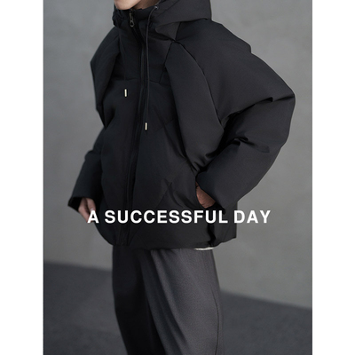 ASSDY|90白鸭绒防寒羽绒服男士2025冬季新款保暖连帽锁温上衣外套