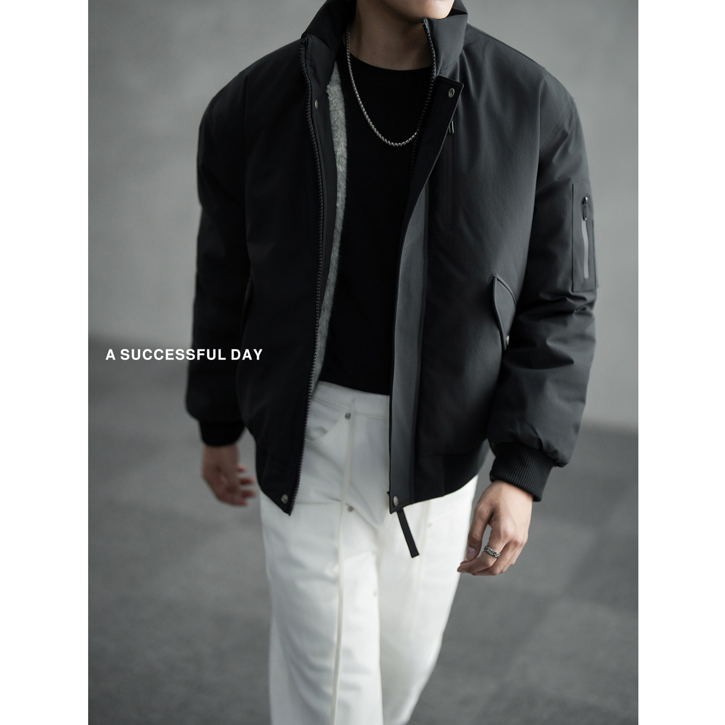 ASSDY|90%白鸭绒/冬季立领座山雕羽绒服男老钱工装保暖羽绒衣外套