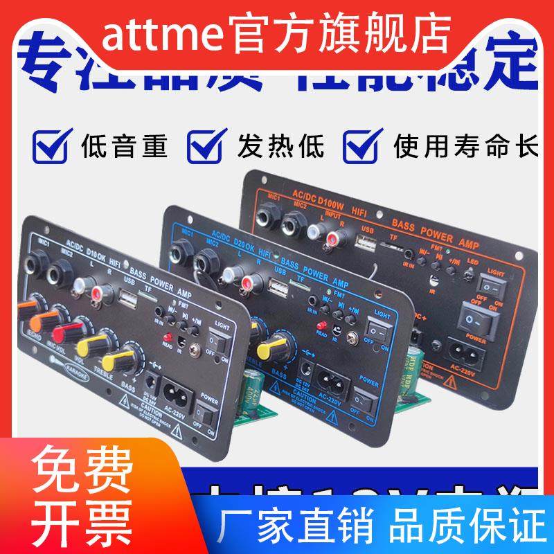 特大功率蓝牙功放板220V12v24v户外拉杆箱家用改装音响低音