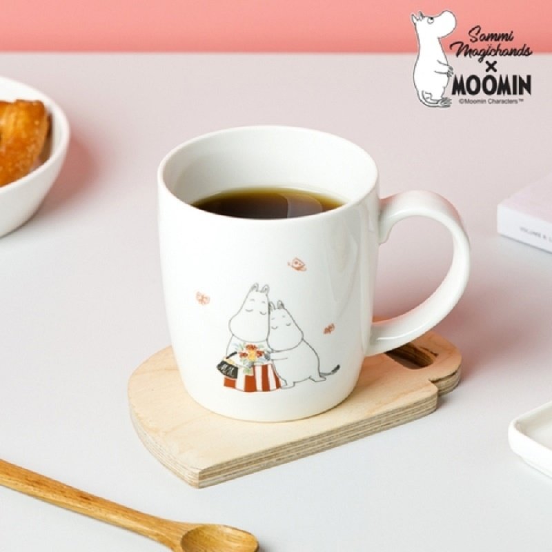 韩国进口姆明moomin大马克水杯咖啡杯喝水简约卡通陶瓷骨瓷下午茶