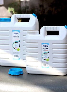 韩国komax原装食品级抗菌塑料车载家用加厚带盖储纯净水桶瓶户外