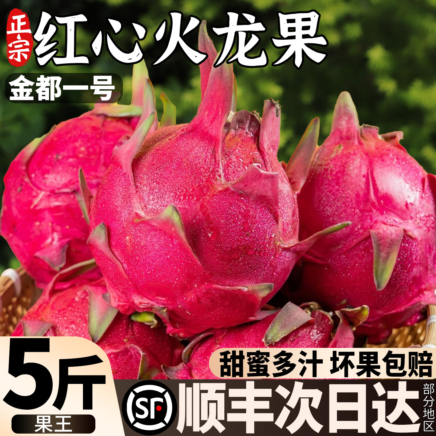 顺丰云南金都一号红心火龙果新鲜