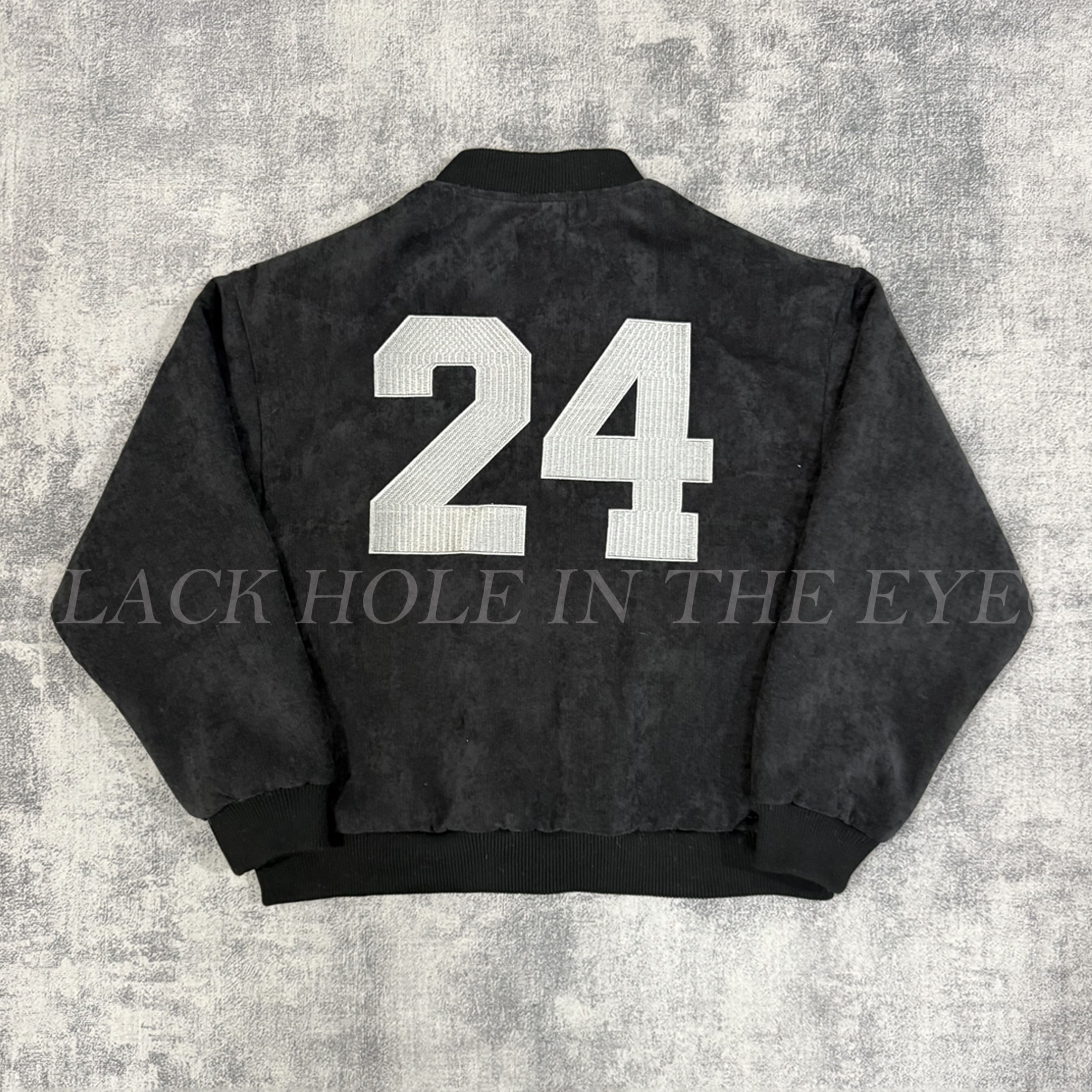 黑洞之眼第12季 重磅定制24号万针刺绣仿貂绒柔顺洗水做旧夹克