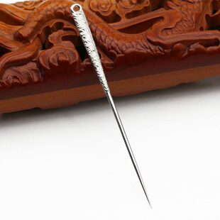 2023新款 925银牙签纯手工制作祥云手柄高级金属剔牙针随身便携