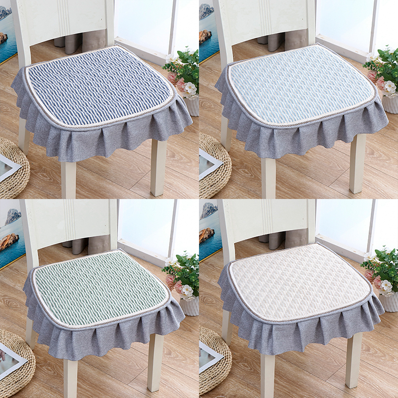 北欧简约马蹄形餐椅坐垫四季餐桌座垫椅垫家用防滑餐W椅垫椅子垫