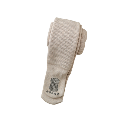 女童特厚加绒连体袜舞蹈白色