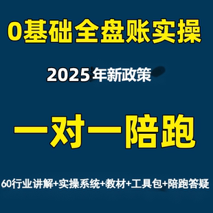 会计实务做帐报税真账实训实操入门零基础咨询课教程财务软件系统