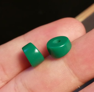 藏式文玩马蹄老改树脂料器隔片隔珠鼓珠垫片配珠散珠配饰diy圆珠