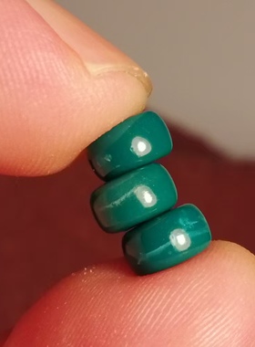 西藏文玩6mm小尺寸蓝色料器树脂散珠配饰佩珠隔珠弟子珠百搭饰品