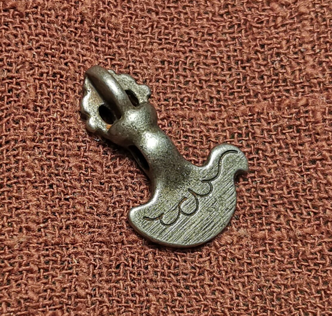 西藏元素铁质寒铁小钺刀计头背云滴溜测挂百搭饰品配饰挂件diy款