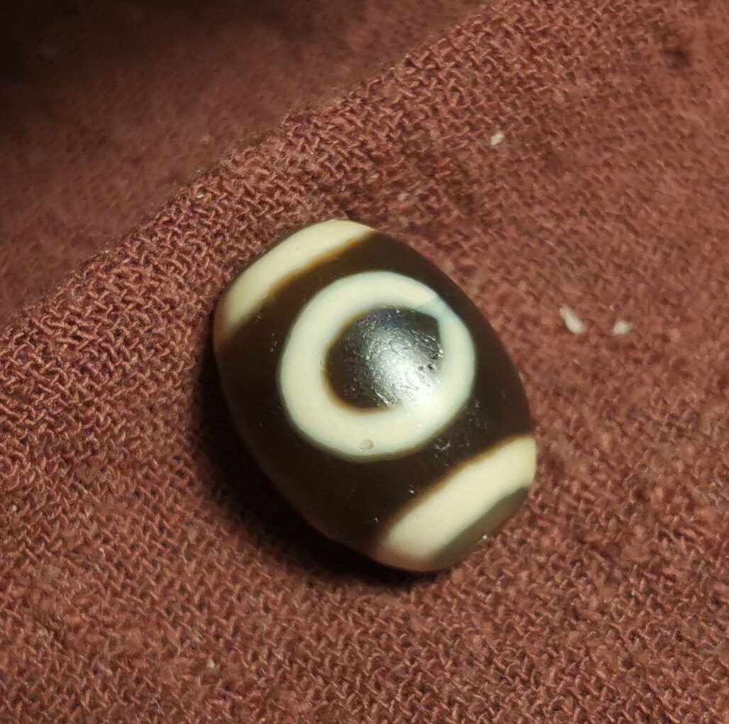 西藏元素15*20mm小年份15*20mm达洛一眼天地天珠天然玛瑙玉髓佩珠