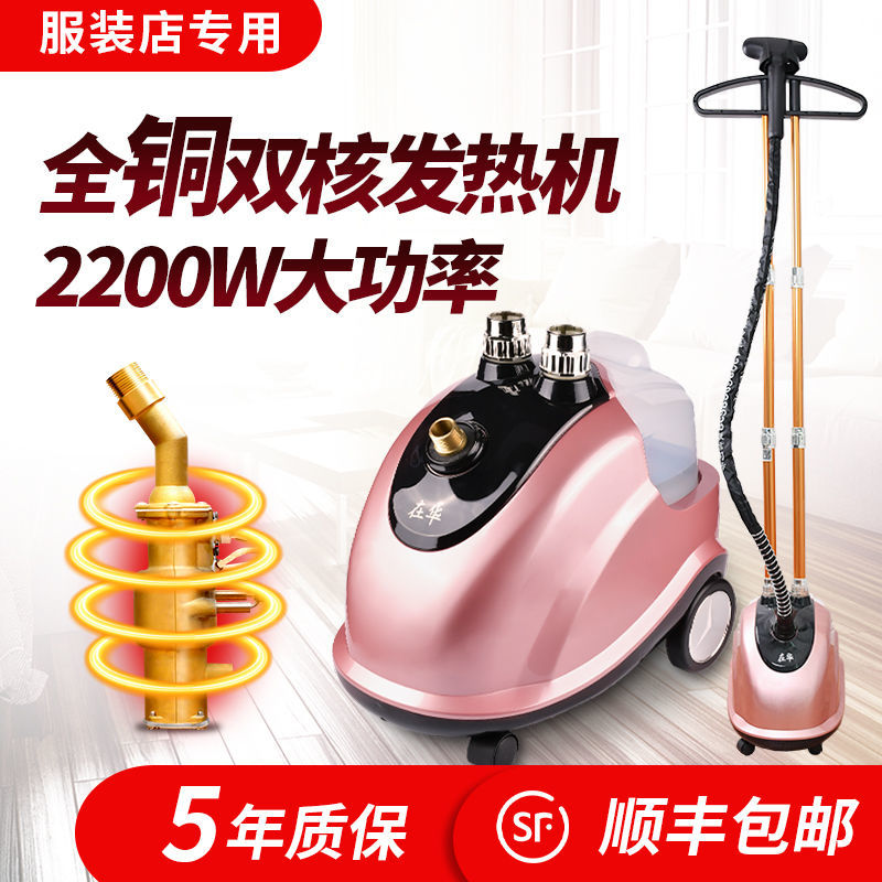在华蒸汽双杆挂烫机商用服装店全铜机芯2200大功率立式家用电熨斗