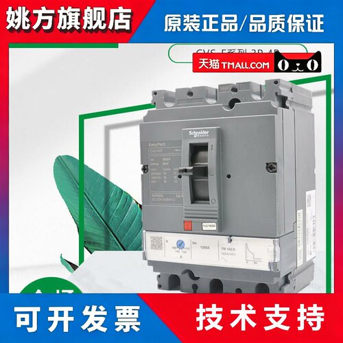 施耐德CVS100A塑壳断路器F型 160a 250A 600A 500A 3P空气开关4P