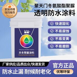 天冬聚脲屋顶防水补漏王平房顶裂缝外墙隔热透明阳台屋面免砸砖胶