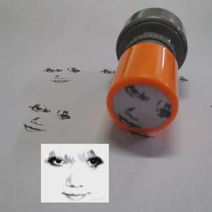 龙玉涛表情印章小龙人龙王搞笑有趣T可爱印章送印油