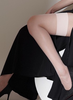 「凌丝」0D超薄款性感黑丝宽罗口复古长筒袜高透美肤过膝纯色丝袜