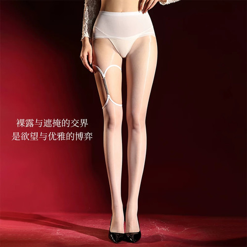 【钻链系列】钻链条油亮丝袜